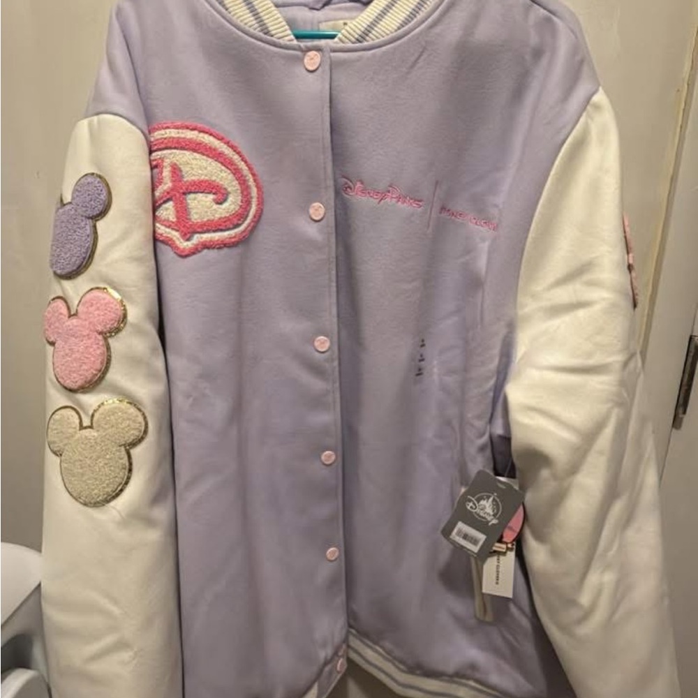 Disney x Stoney Clover Lane Lavender 3XL Lavender Lettermen Jacket